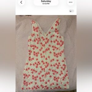 Draper James White and Pink Floral Dress